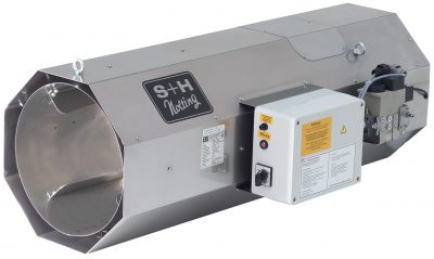 gas heater fan
